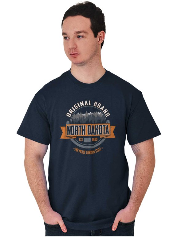 Cute ND Girl Aesthetic North Dakota Men's Graphic T Shirt Tees Brisco Brands X