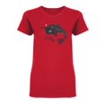 thumbnail image 1 of Cute Narwhal Art Design Shaped T-Shirt Women -Image by Shutterstock, Female Small, 1 of 2