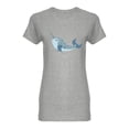 thumbnail image 1 of Cute Narwhal Design Shaped T-Shirt Women -Image by Shutterstock, Female Medium, 1 of 2
