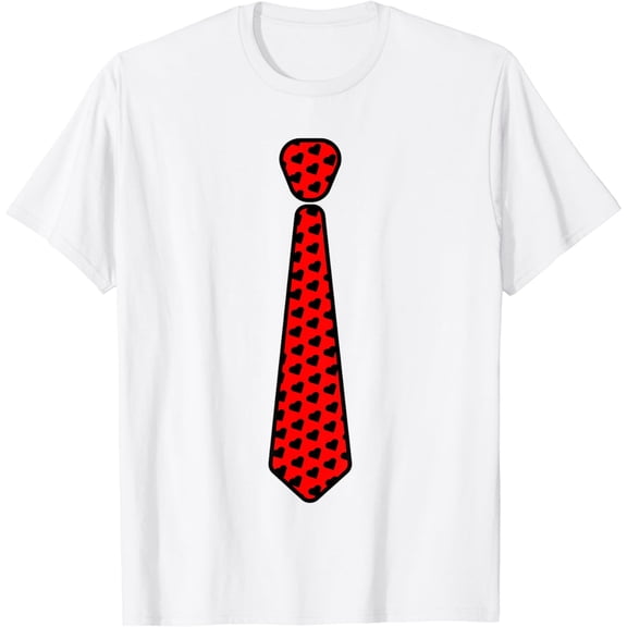 Cute NeckTie Of Hearts Valentine Day T Shirt - Tie Tee Gift mens t shirt，white，women，funny，misfits，men，journey