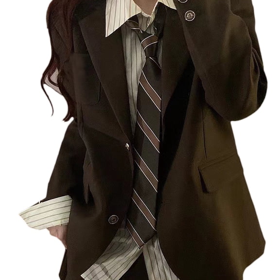 Cute Necktie for Girls Pre-tied Lazy Tie Hand-tied Neckties Japanese Style Striped Collar Tie for School Accessories