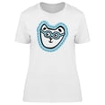 thumbnail image 1 of Cute Nerd Kitten Cartoon T-Shirt Women -Image by Shutterstock, Female XX-Large, 1 of 2