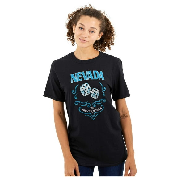 Cute Nevada Lucky Dice Floral NV Women's Graphic T Shirt Tees Brisco Brands L