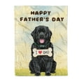 thumbnail image 1 of Cute Newfoundland Loves Dad Happy Father's Day Cozy Fleece Blanket Newfie Dog Lover Gifts Warm Soft Throw Blanket - 12008, 1 of 5
