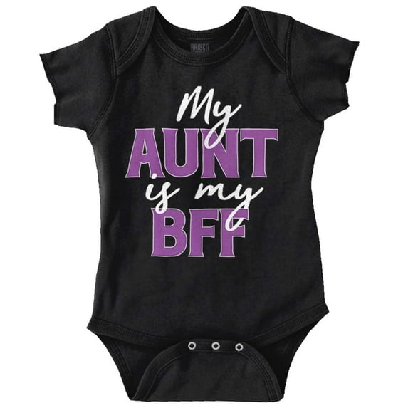 Cute Niece Aunt BFF Best Auntie Ever Romper Boys or Girls Infant Baby Brisco Brands 18M