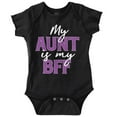 thumbnail image 1 of Cute Niece Aunt BFF Best Auntie Ever Romper Boys or Girls Infant Baby Brisco Brands NB, 1 of 6