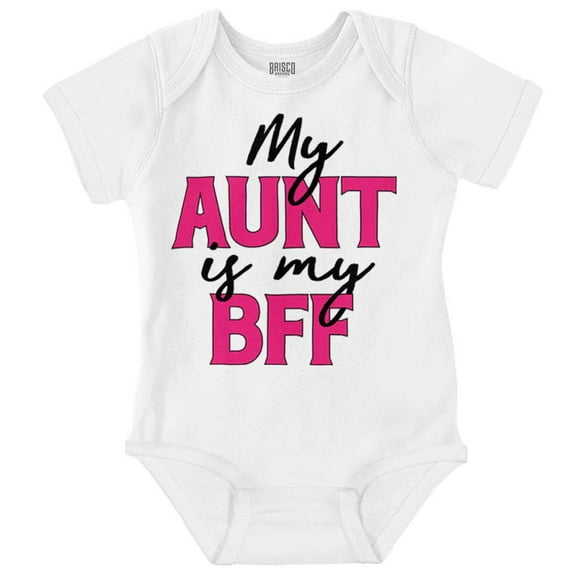 Cute Niece Aunt BFF Best Auntie Ever Romper Boys or Girls Infant Baby Brisco Brands NB