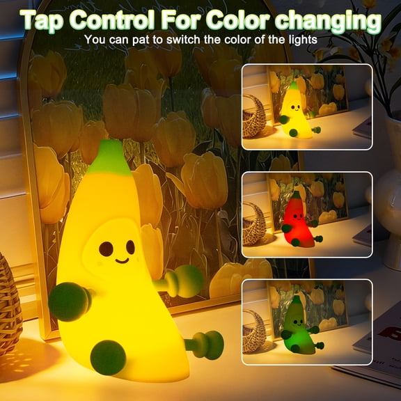 Cute Night Light,1200mAh Dimmable LED Squishy Novelty Lamp,Touch Sensor Bedside Nightlight,Room Decor Birthday Gifts,Sleeping Companion