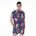 thumbnail image 1 of Cute Night Star Unicorn Pattern Short Sleeve Men'S Rompers Casual Summer Jumpsuits Outfit, 1 of 4
