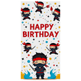 thumbnail image 1 of Cute Ninja Themed Happy Birthday Banner Party Backdrop Background Decorations for Birthday Parties Photography Props Photo Booths and Kids Celebrations, 1 of 8