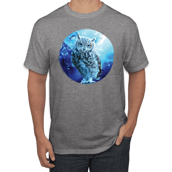 Cute Nocturnal Snow Owl Winter Animal Lover Graphic T-Shirt