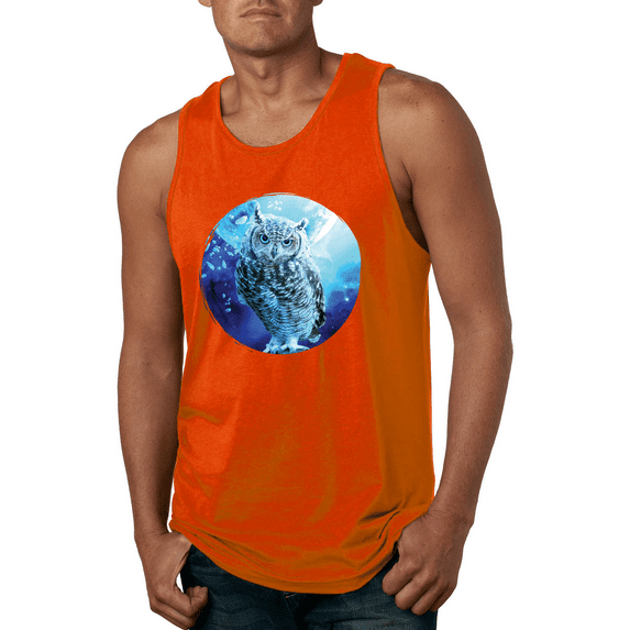 Cute Nocturnal Snow Owl Winter Animal Lover Graphic Tank Top