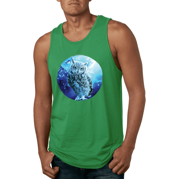 Cute Nocturnal Snow Owl Winter Animal Lover Graphic Tank Top