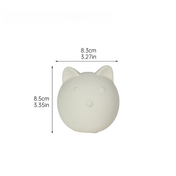 Cute Nordic-style ceramic cat figurine, suitable for children's room desktop decorations and living room home furnishings.