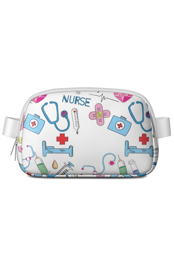 Cute Nurse Aesthetic Belt Bag – Funny Nurse Life Fanny Pack Gift for Nursing Students & Healthcare Heroes, Comfortable & Stylish