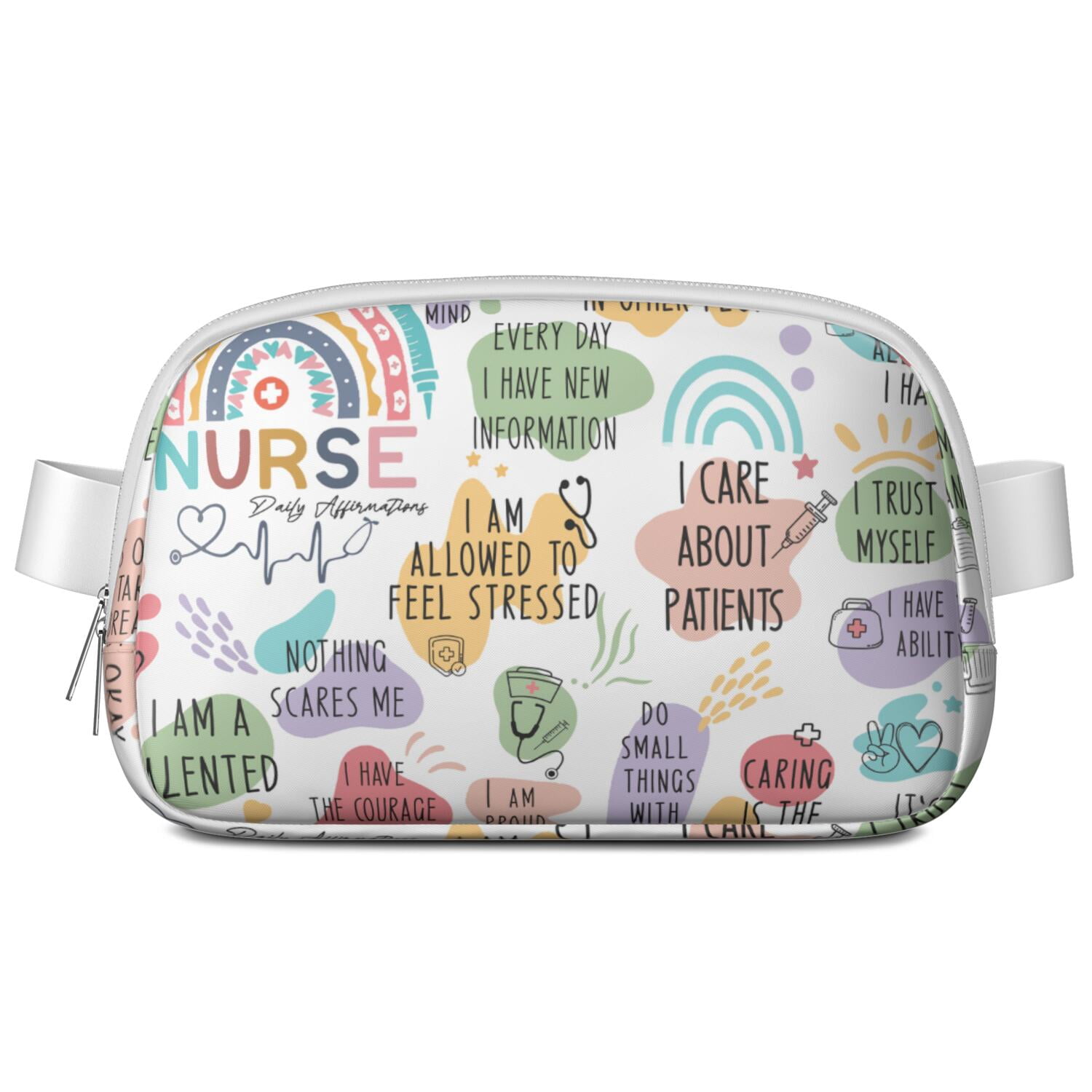 Cute Nurse Aesthetic Belt Bag – Funny Nurse Life Fanny Pack Gift for Nursing Students & Healthcare Heroes, Comfortable & Stylish