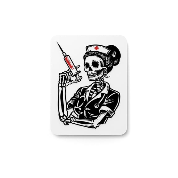 Scary Nurse Clipart Style | Funny Sign for Home or Office