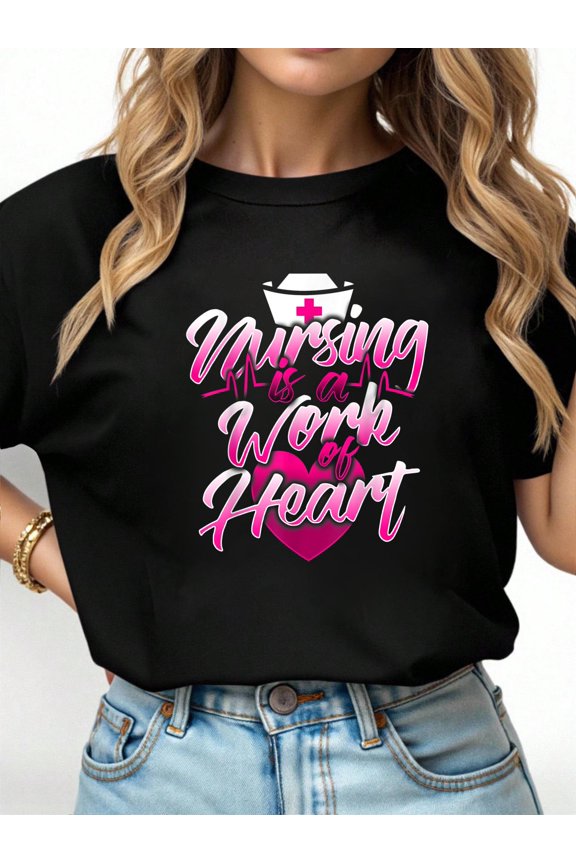 Cute Nursing Gift, Great RN CNA LPN Quote Saying Women Nurse T-Shirt