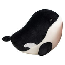 Cute Whale Orca Plush Stuffed Animal, Humpback Whale Soft Toy Doll, Marine Life Comforting Companion for Birthday Gifting