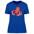 thumbnail image 1 of Cute Octopus Curled Tentacles T-Shirt Women -Image by Shutterstock, Female Medium, 1 of 2