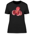 thumbnail image 1 of Cute Octopus Curled Tentacles T-Shirt Women -Image by Shutterstock, Female Small, 1 of 2