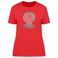 thumbnail image 1 of Cute Octopus Doodle Cartoon T-Shirt Women -Image by Shutterstock, Female Medium, 1 of 2