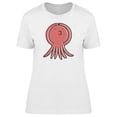 thumbnail image 1 of Cute Octopus Doodle Cartoon T-Shirt Women -Image by Shutterstock, Female XX-Large, 1 of 2