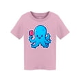 thumbnail image 1 of Cute Octopus Holding Ice Cream T-Shirt Toddler -Image by Shutterstock,  5 Toddler, 1 of 2