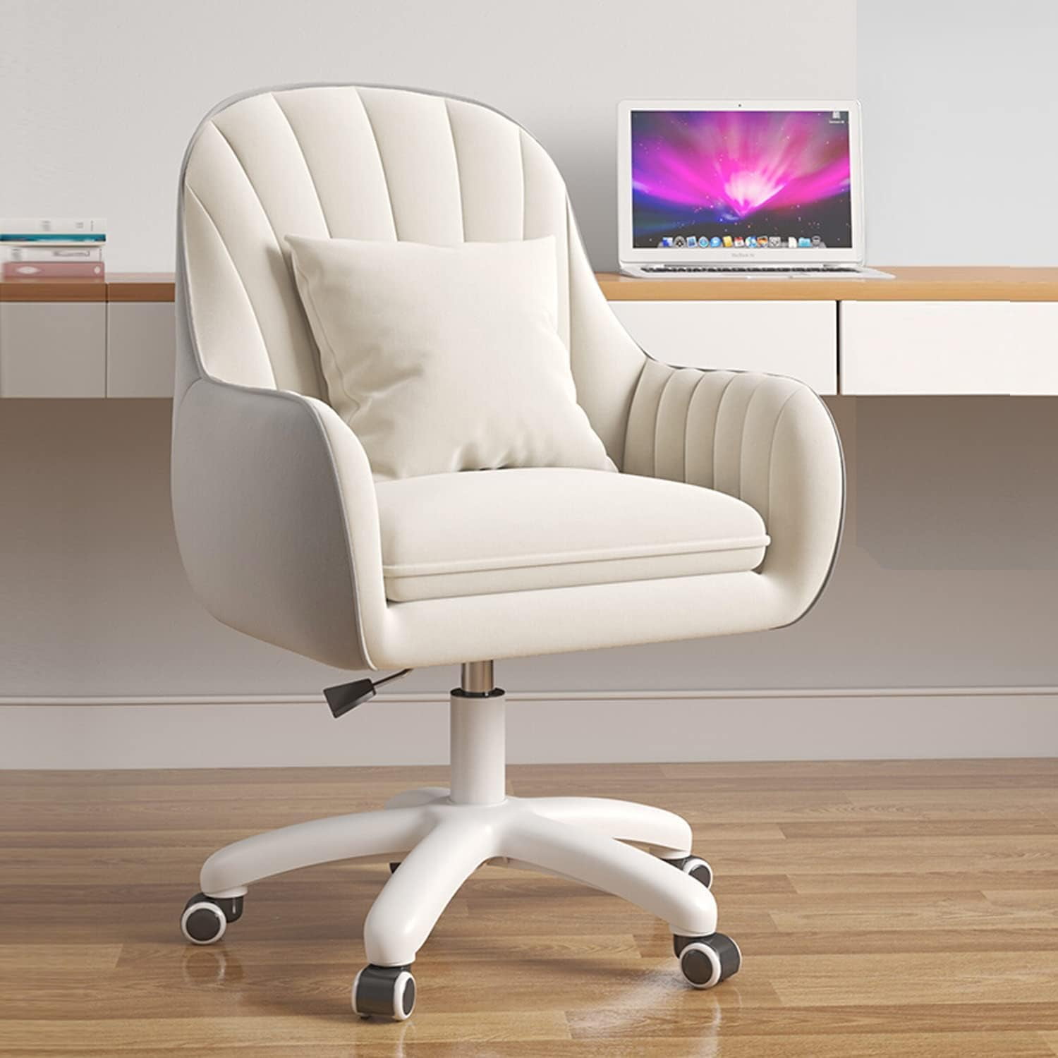 Mainstays Mid-Back, Vinyl Mesh Task Office Chair, White Mainstays Mid-Back, Vinyl Mesh Task Office Chair, White