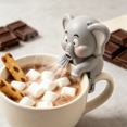 thumbnail image 1 of Cute Office Food Cooling Fan, Soup Blower，Little elephant Food cooling fan & soup blower: clip-on, USB rechargeable. Cute animal, for adults. Cools hot soup & coffee fast., 1 of 6