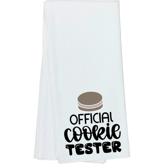 Cute Official Cookie Tester Housewarming Gift Idea For Friends, Family, and Coworkers - DishTowel, 16x25
