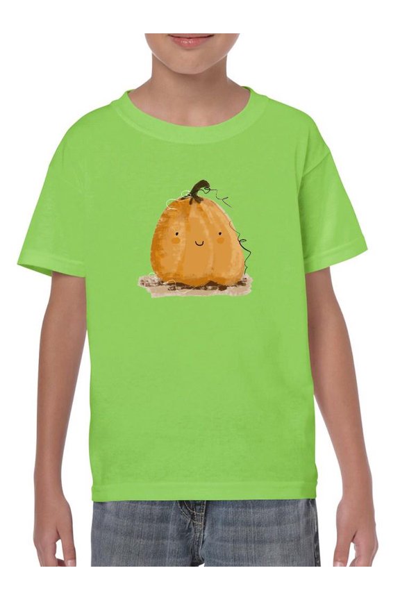 Cute Old Pumpkin Halloween T-Shirt Juniors -Image by Shutterstock, Small