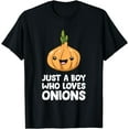 thumbnail image 1 of Just a Boy Who Loves Onions T-Shirt, 1 of 4