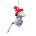 Cute Opossum Car Decoration Rearview Mirror Accessories Handmade