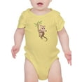 thumbnail image 1 of Cute Opossum On A Tree Branch Bodysuit Infant -Image by Shutterstock,  6 Months, 1 of 4