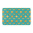 thumbnail image 1 of Cute Orange Blue Door Mat for Indoor, Welcome Door Mats Front Entrance Rug, Non-Slip Bathroom kitchen Rugs for Inside Floor, Small Rug Dog Door Mat 20X31.5 Inch, 1 of 5