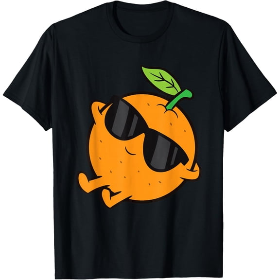 Cute Orange Fruit Relaxing Lazy Orange T-Shirt All Size S-5Xl