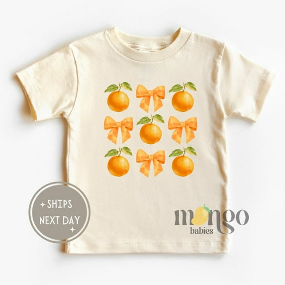 Cute Orange Girl Tshirt Little Cutie Orange Baby Shower Gift For Newborn Clothes Cute Shirt For Kid Cute Orange Shirt Cute Bows Shirt Orange TODDLER SHORT SLEEVE TEE BELLA CANVAS 3001T