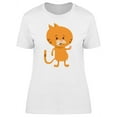 thumbnail image 1 of Cute Orange Kitten Cartoon T-Shirt Women -Image by Shutterstock, Female Large, 1 of 2