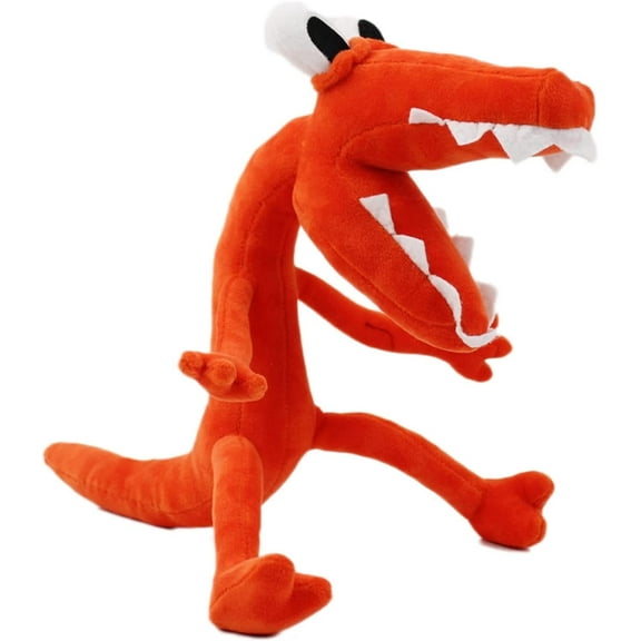 Cute Orange Rainbow Friends Plush Toy, Cartoon Anime Game Character Doll Soft Stuffed Animal Plushie Gift for Kids