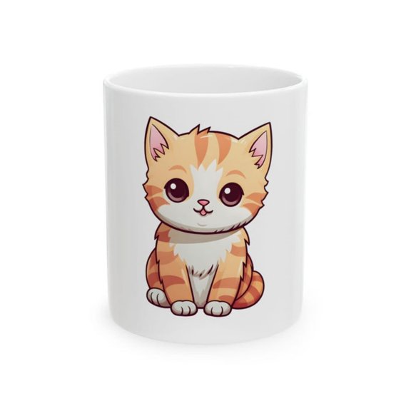 Cute Orange Tabby Kitten Mug Ceramic Coffee Tea Cup.jpg