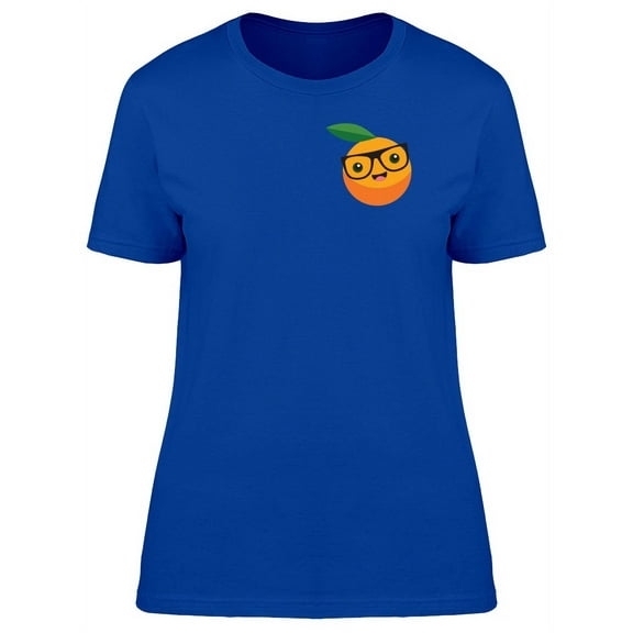 Cute Orange With Glasses T-Shirt Women -Image by Shutterstock, Female x-Large