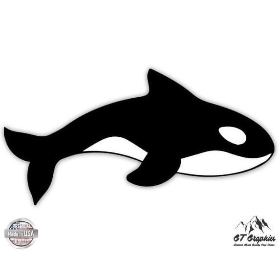 Cute Orca - 12" Vinyl Sticker Waterproof Decal
