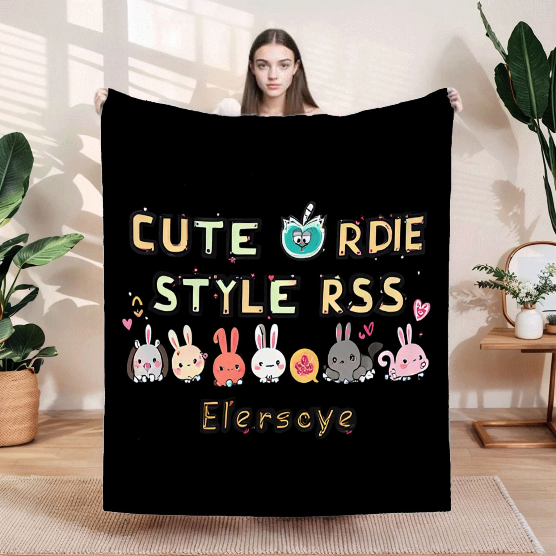 Cute Order Flannel Blanket - Soft Warm Cozy Design with Adorable ...