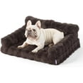 thumbnail image 1 of Cute Orthopedic Cat Couch Bed, Waterproof Dog Bed with Egg Foam for Small Medium Dogs, Washable Cat Sofa with Fluffy Faux Fur Bubble Cover, Non-Slip Bottom Cat Chair for Indoor Cats,, 1 of 12