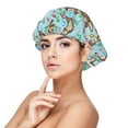 thumbnail image 1 of Cute Otters Silk Bonnet for Sleeping Women Men, Adjustable Elastic Satin Bonnet Bonnet for Sleeping, Soft Similar Silk Curly Cuteness Hair Bonnet for Sleeping, 1 of 7