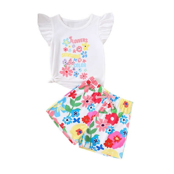 Cute Outfits for Girls 10-12 Preppy Sleeveless T Shirt and Shorts Loungewear Cartoon T Shirt and Short Pants Easter Mama Party Days Fashion Outfit