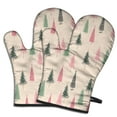 thumbnail image 1 of Cute Oven Mitts,Beige Christmas Tree Pattern Oven Mitt 2-Pack Set,Kitchen Gloves for Oven,Heat Resistant Oven Mitts 7.7"x12", 1 of 7