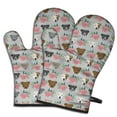 thumbnail image 1 of Cute Oven Mitts,Cute Pitbull Terriers Dog and Flower Oven Mitt 2-Pack Set,Kitchen Gloves for Oven,Heat Resistant Oven Mitts 7.7"x12", 1 of 7