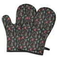 thumbnail image 1 of Cute Oven Mitts,Dark Christmas Tree and Gift Pattern Oven Mitt 2-Pack Set,Kitchen Gloves for Oven,Heat Resistant Oven Mitts 7.7"x12", 1 of 7